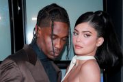 Travis Scott og Kylie Jenner på premieren til Netflix-filmen Look Mom I Can Fly i Santa Monica, California 27. august 2019 (Rich Fury/Getty Images)