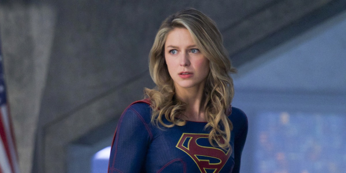 Melissa Benoist i sesong 5 av Supergirl (DC/The CW)