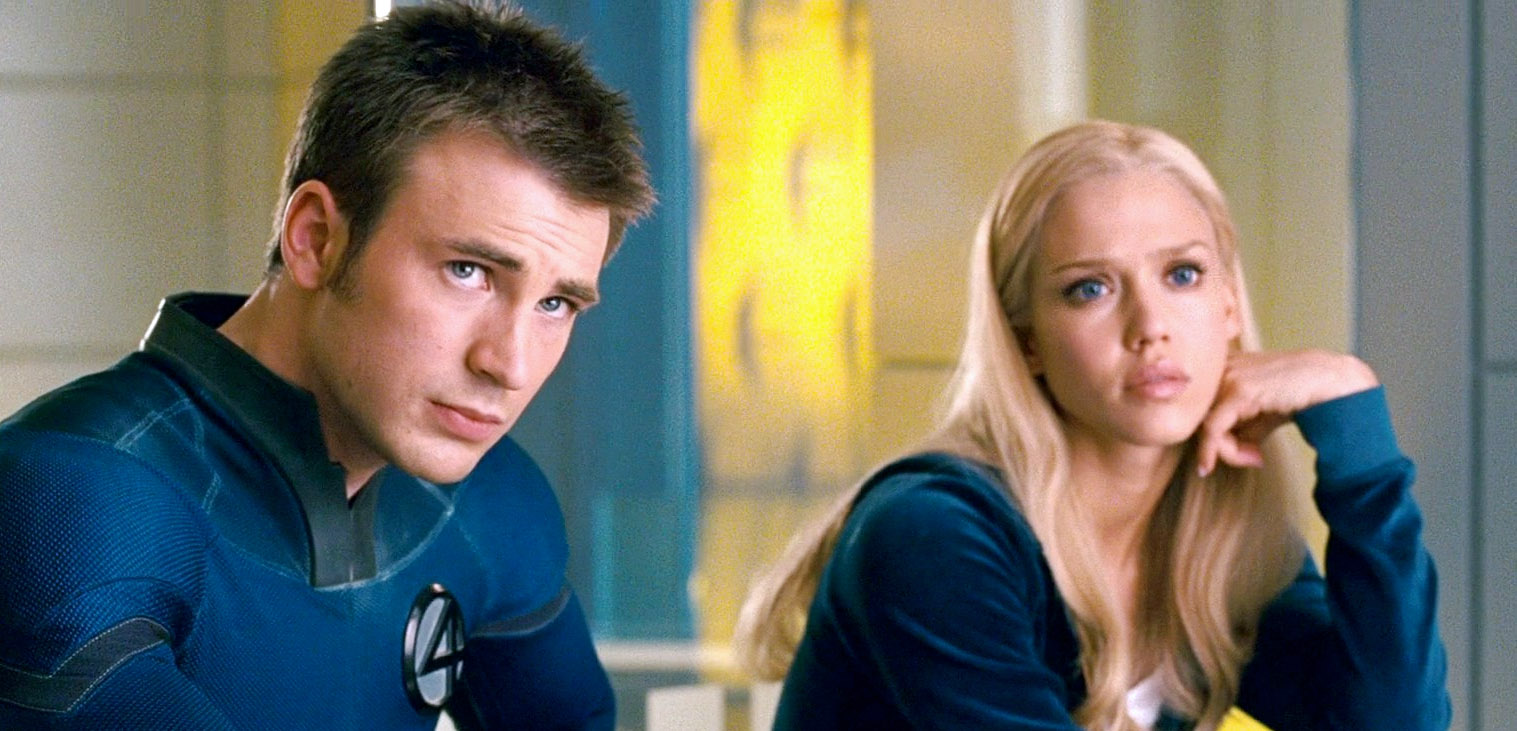 Chris Evans og Jessica Alba som halvparten av ikke så Fantastic Four (Marvel/Fox)