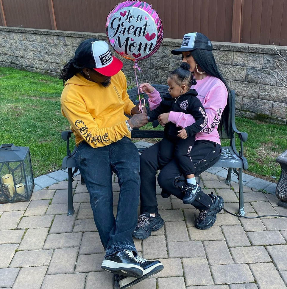 Offset, Kulture og Cardi B (Instagram/iamcardib)