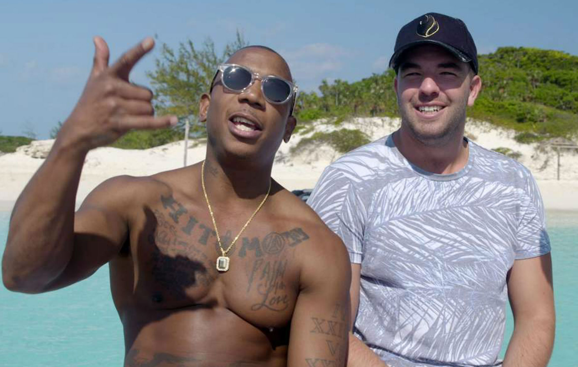 Billy McFarland og hans optimistiske Fyre Festival-partner Ja Rule (Netflix)