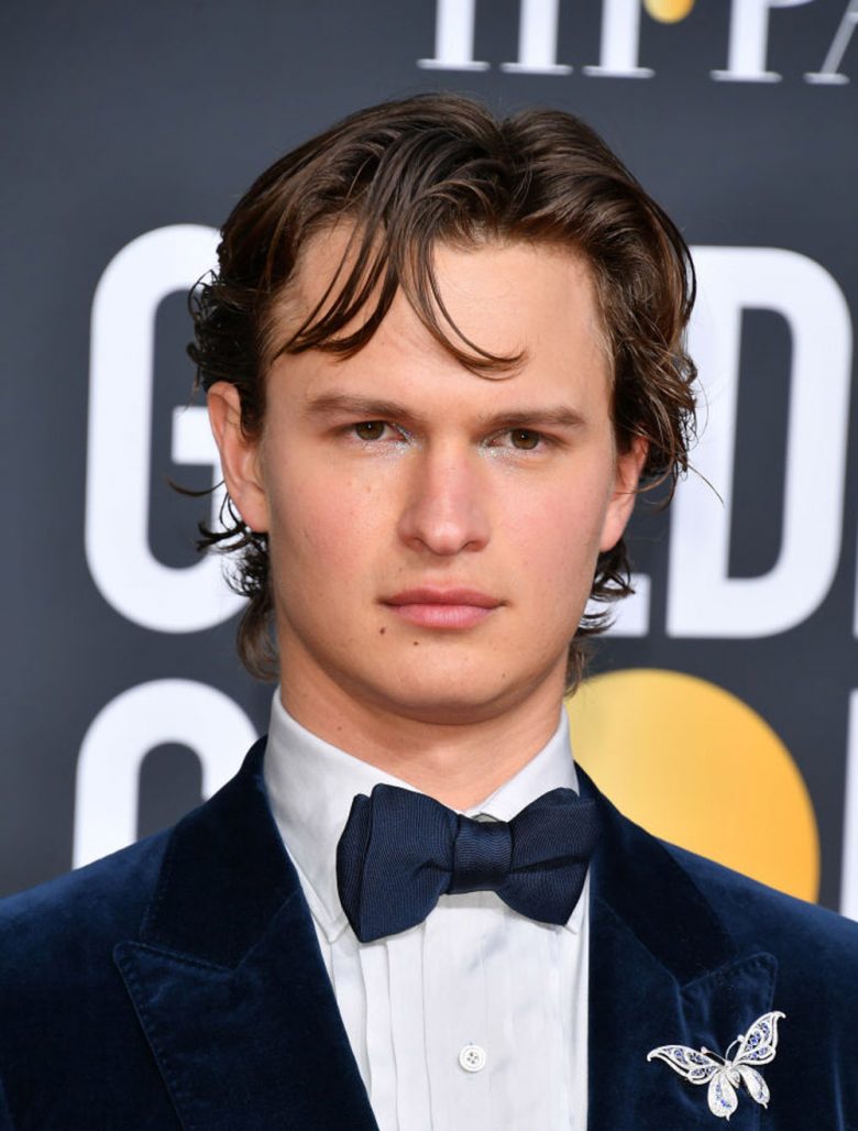 Ansel Elgort på Golden Globe Awards i Beverly Hills i januar 2020 (George Pimentel/WireImage)