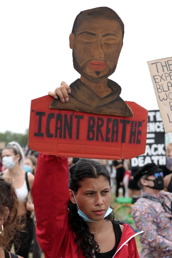 George Floyd minnes via Black Lives Matter-demonstrasjon i London onsdag 3. juni (Dan Kitwood/Getty)