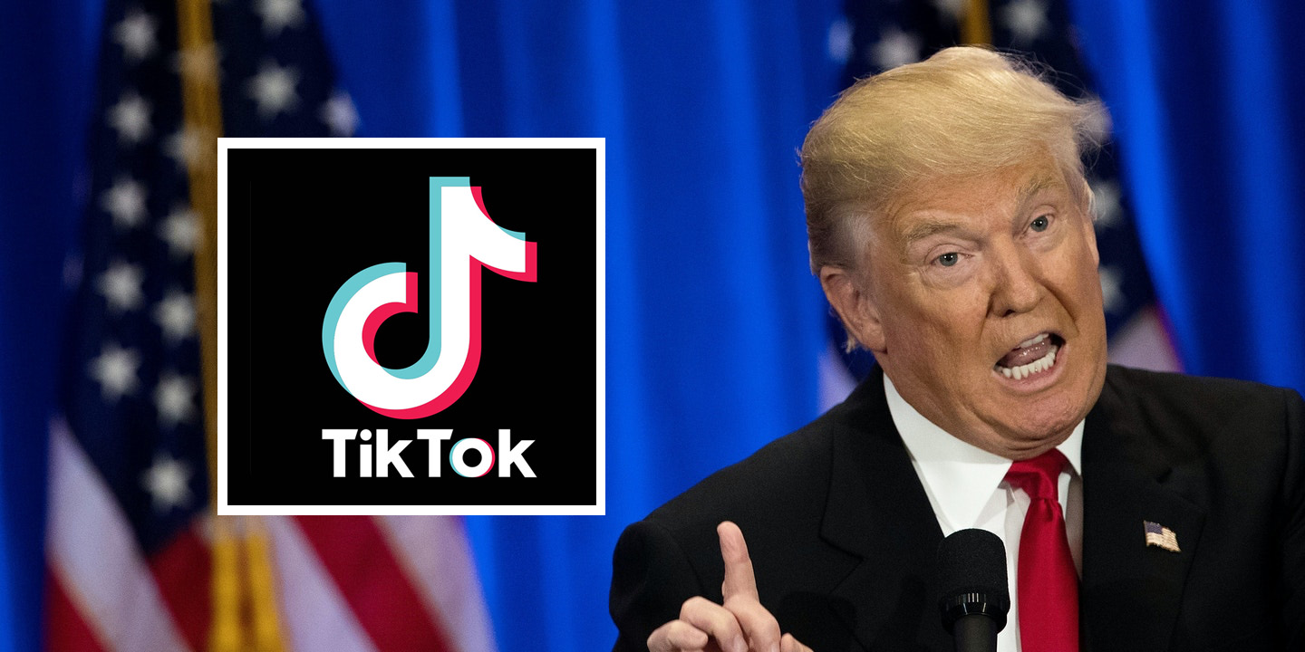 Donald Trump vs. TikTok (Drew Angerer/Getty)