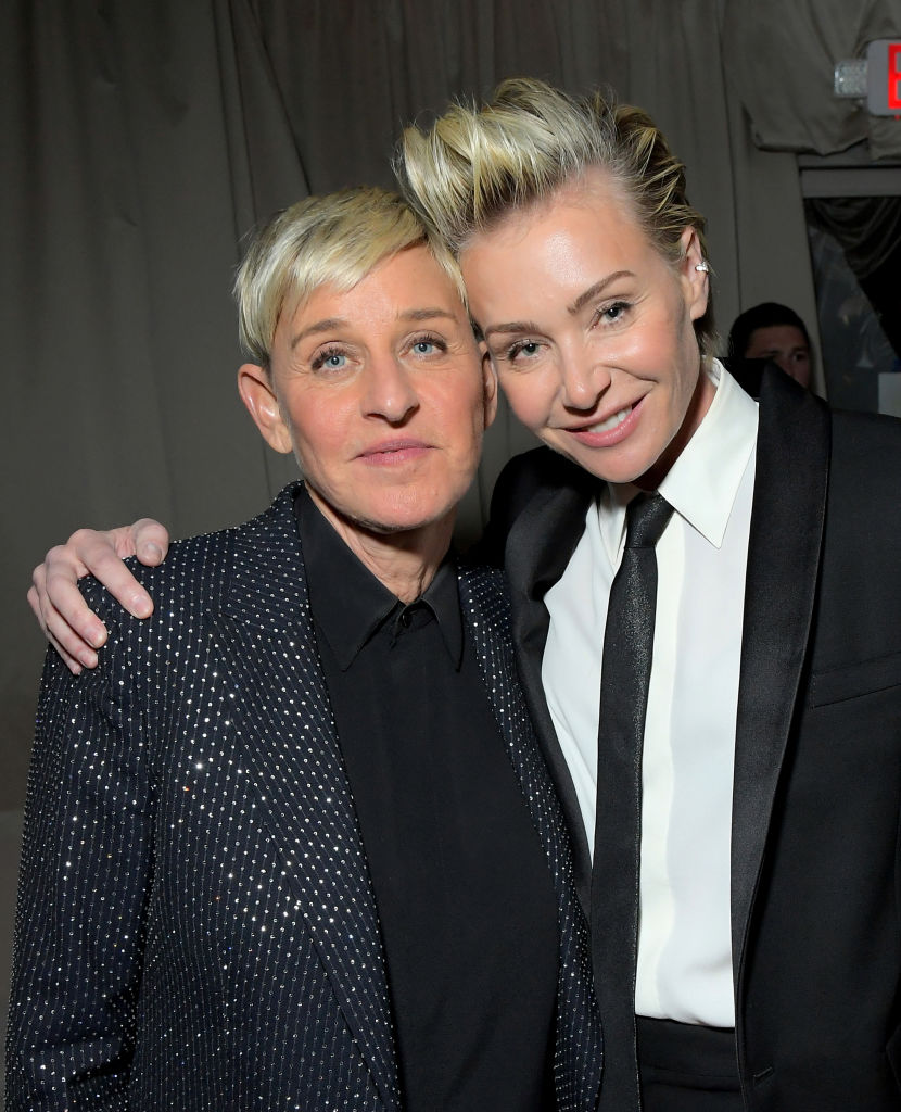 Ellen DeGeneres og Portia de Rossi på Netflix' Golden Globes-fest i januar 2020 i Los Angeles (Charley Gallay/Getty)