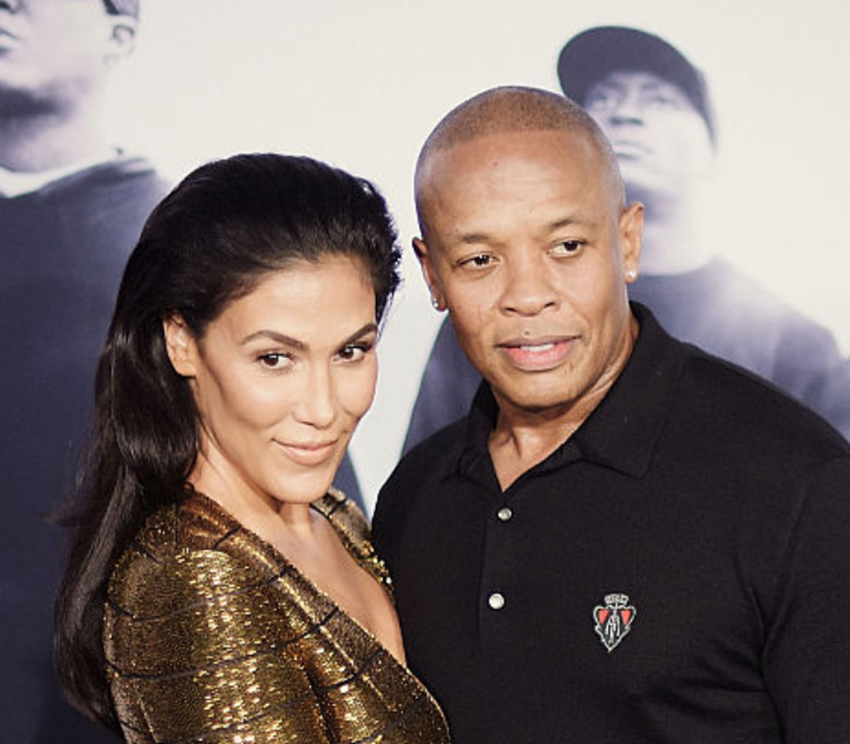 Dr. Dre og Nicole Young på premieren til Straight Outta Compton i Los Angeles i 2015 in Los Angeles (Jason Kempin/Getty)