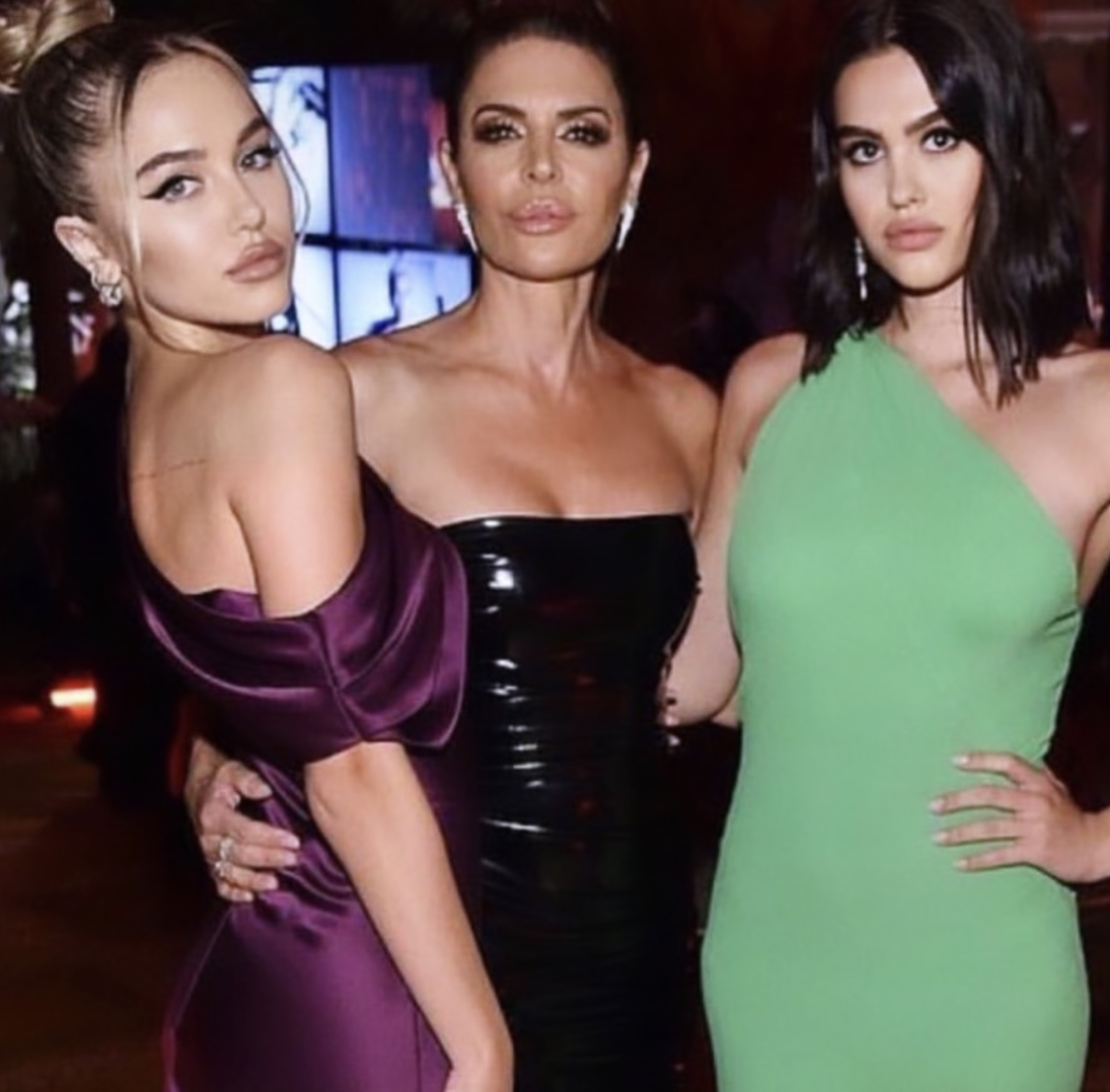 Lisa Rinna med Delilah og Amelia på New York Fashion Week i 2019 (Instagram/lisarinna)