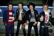 Sex Pistols på turné i USA i 1978: Johnny Rotten, Sid Vicious, Steve Jones og Paul Cook 📷 Richard E. Aaron/Redferns