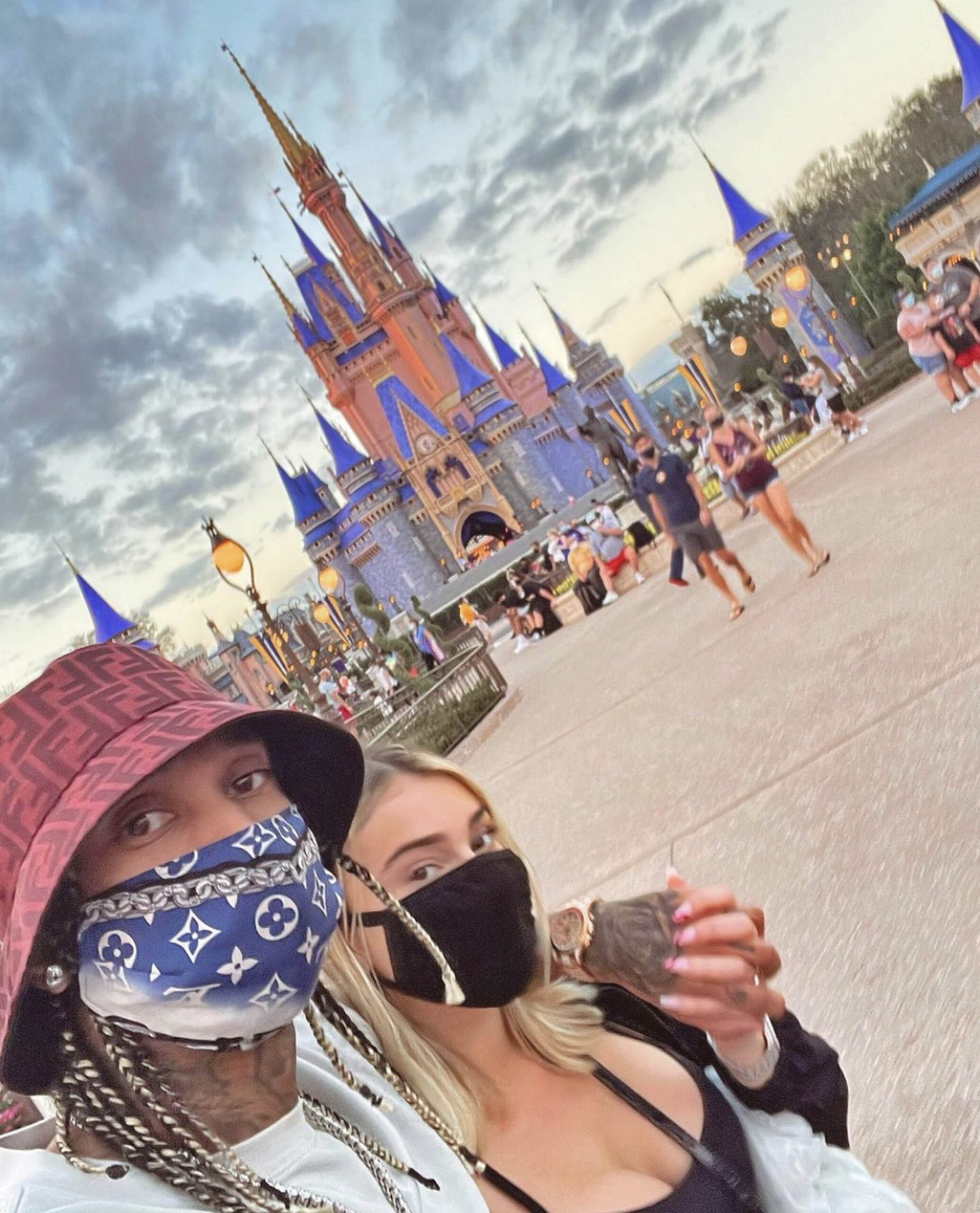 Tyga og Camaryn i Disneyworld (Instagram/camarynwanson)