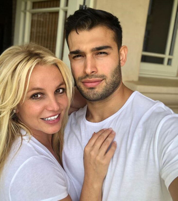 Britney Spears og Sam Asghari (Instagram/samasghari)