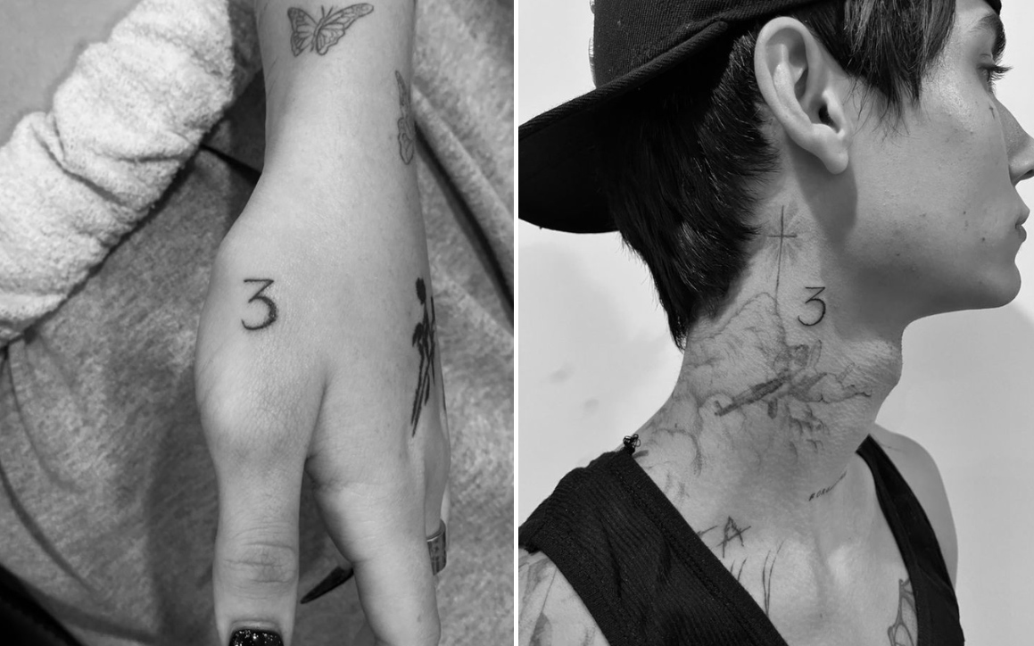 Ness og Jaden har fått like tatoveringer (Instagram/isaacpelayo)