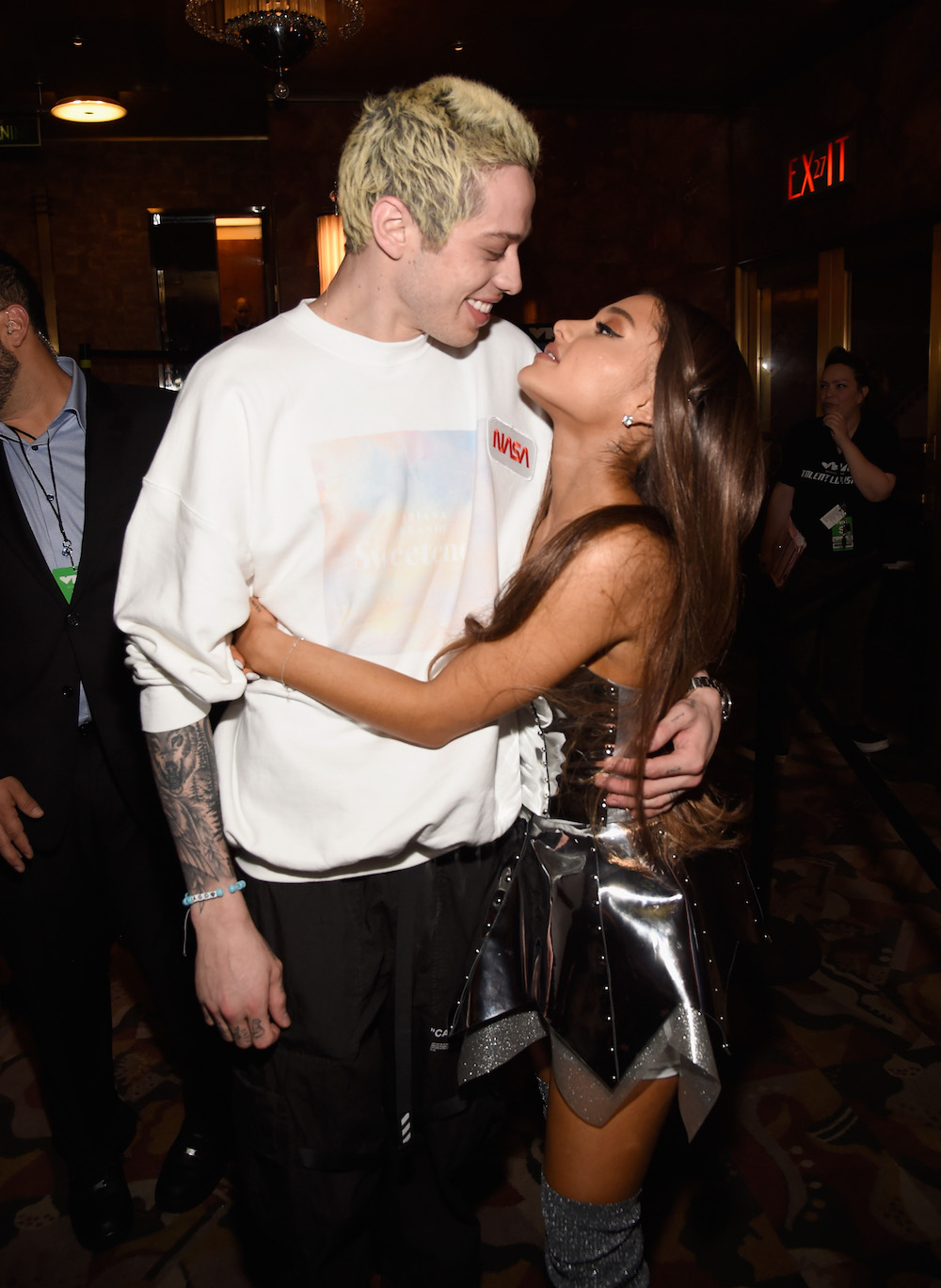 Pete Davidson og Ariana Grande på MTV Video Music Awards i New York City i 2018 (Kevin Mazur/Getty)