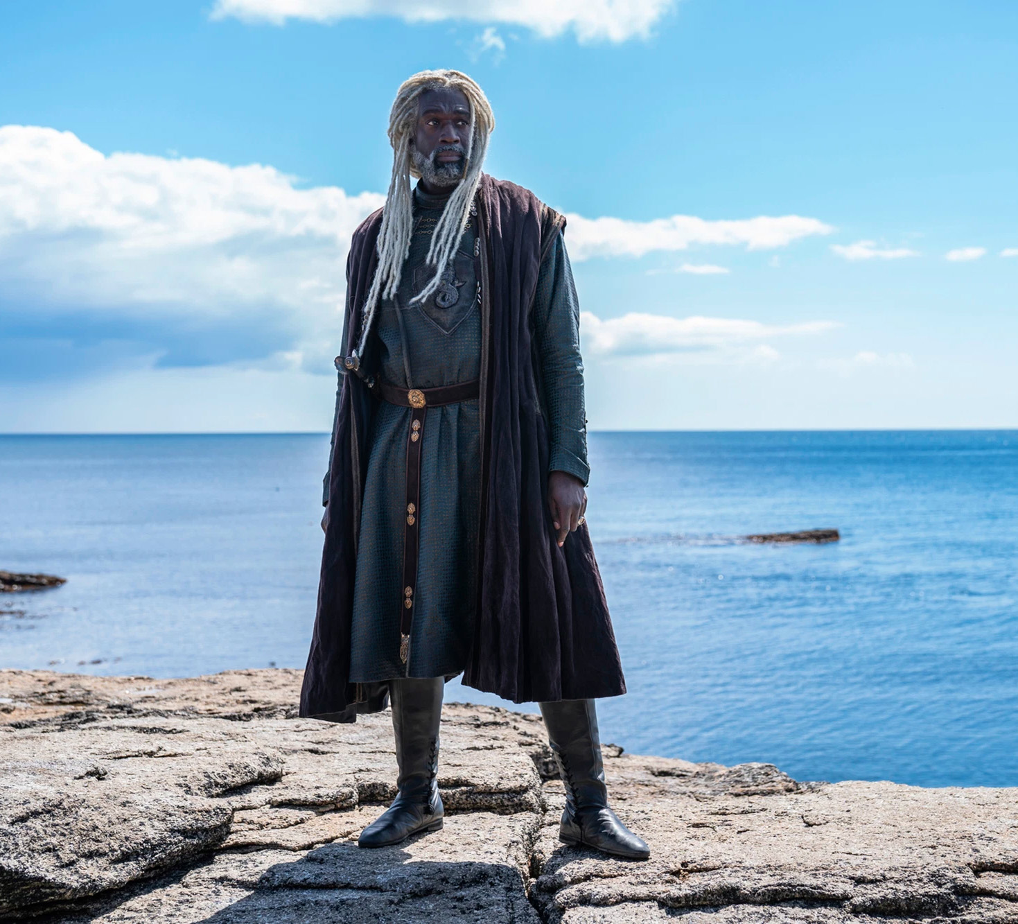 Steve Toussaint som Lord Corlys Velaryon alias The Sea Snake (HBO)