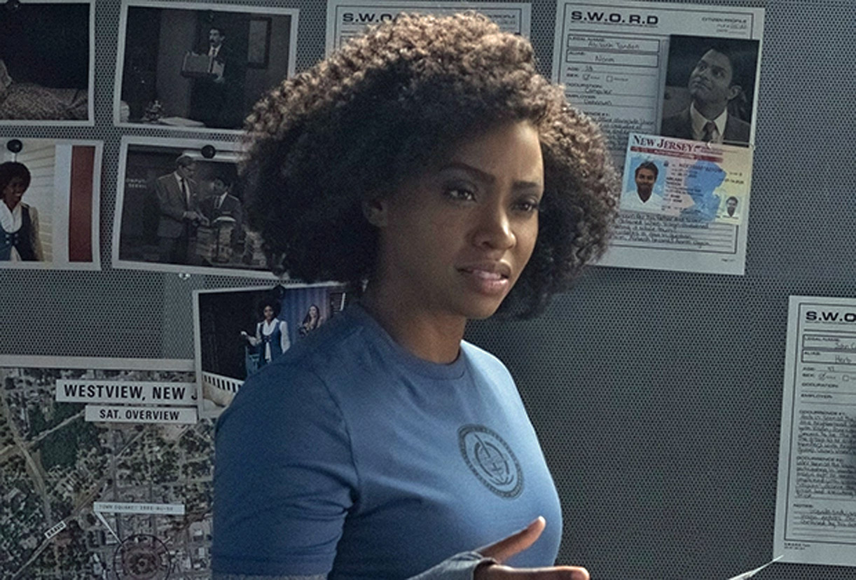 Teyonah Parris som S.W.O.R.D.-agenten Monica Rambeau alias nye Captain Marvel alias Photon, Pulsar og Spectrum (Marvel/Disney)