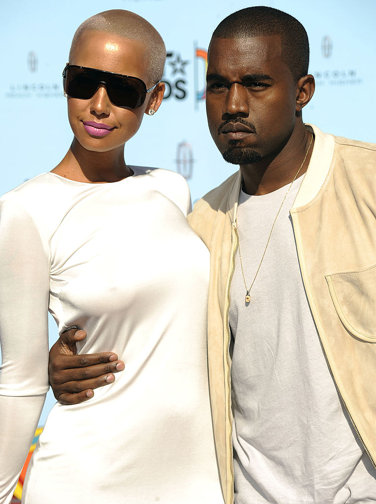 Kanye West og Amber Rose på BET Awards i Shrine Auditorium i Los Angeles i 2009 (Frazer Harrison/Getty)