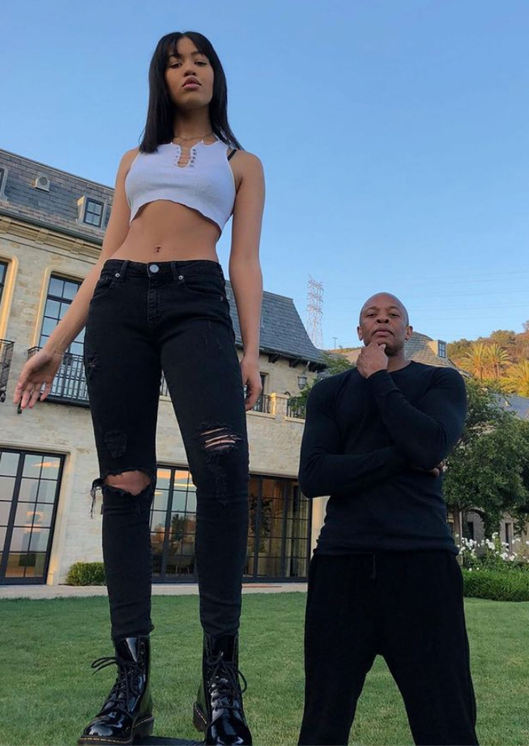 Truly Young og pappa Dr. Dre (Instagram/drdre)