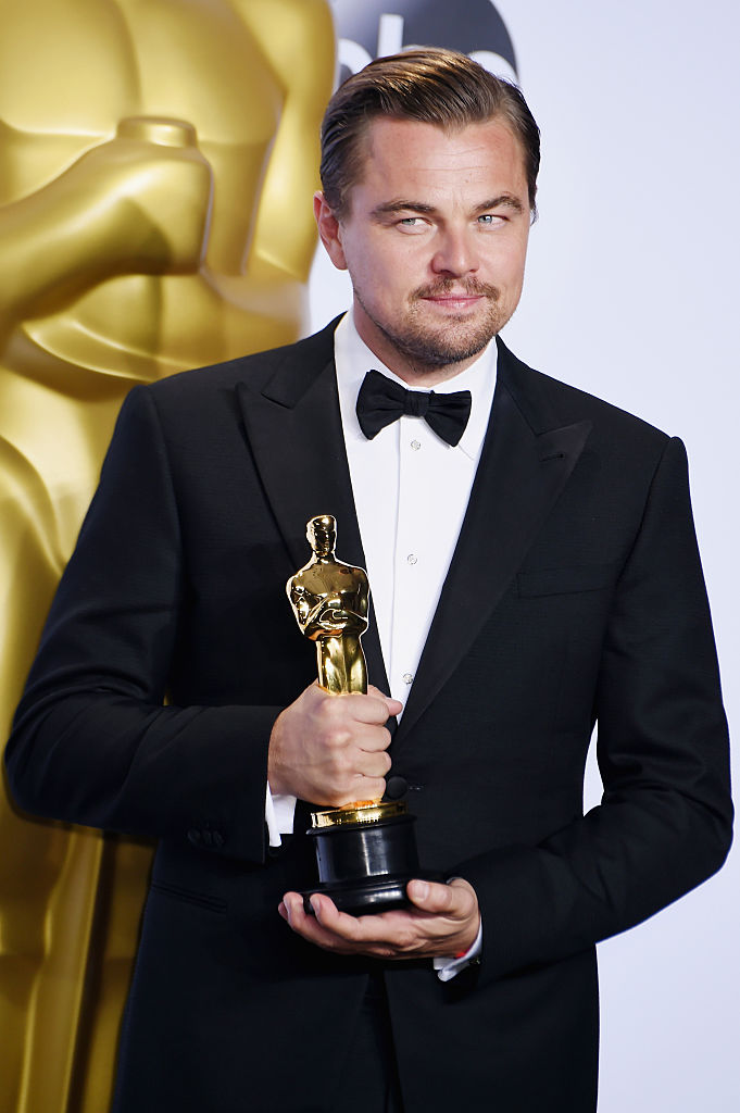 Leonardo DiCaprio vinner sin første Oscar - for The Revenant - i 2016 (Jeff Kravitz/FilmMagic)
