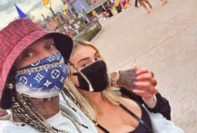 Tyga og Camaryn Swanson i Disneyworld i februar 2021 (Instagram/camarynswanson)
