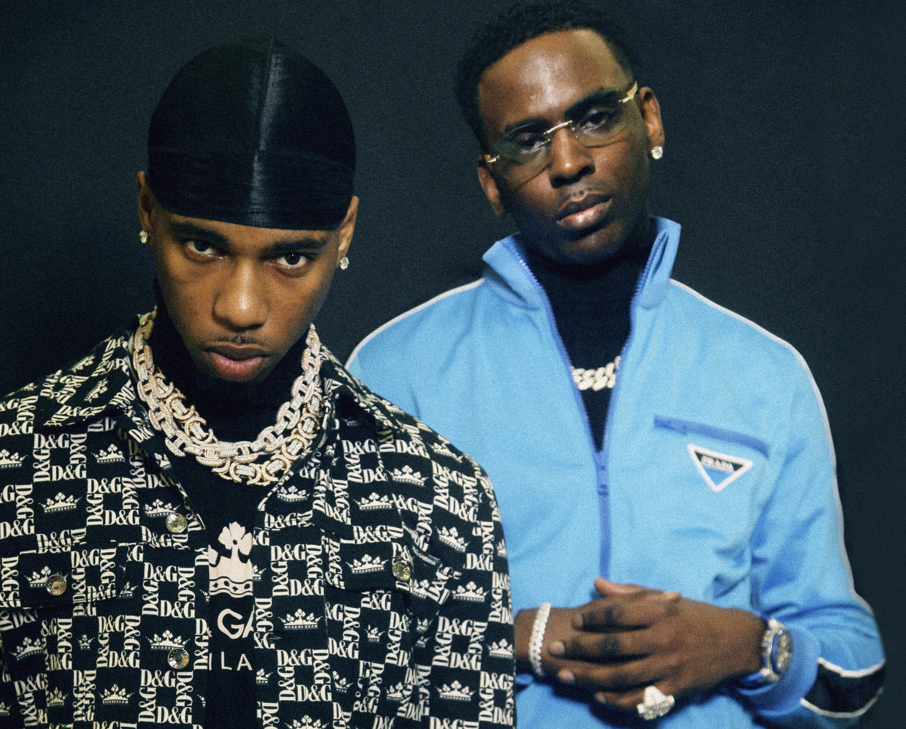 Key Glock alias Markeyvius LaShun Cathey med sin fetter og mentor Young Dolph (Paper Route Empire)