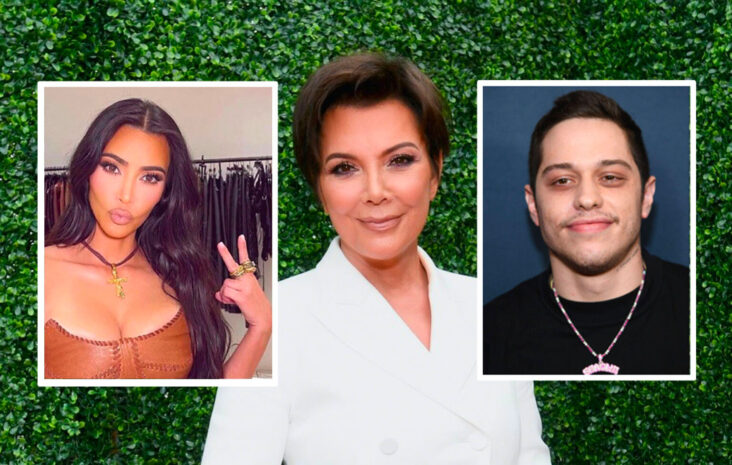 Kris Jenner setter sammen sesong 1 av sin nye realityserie med Kim Kardashian - og Pete Davidson? (Emma McIntyre/Getty, Dimitrios Kambouris/Getty)