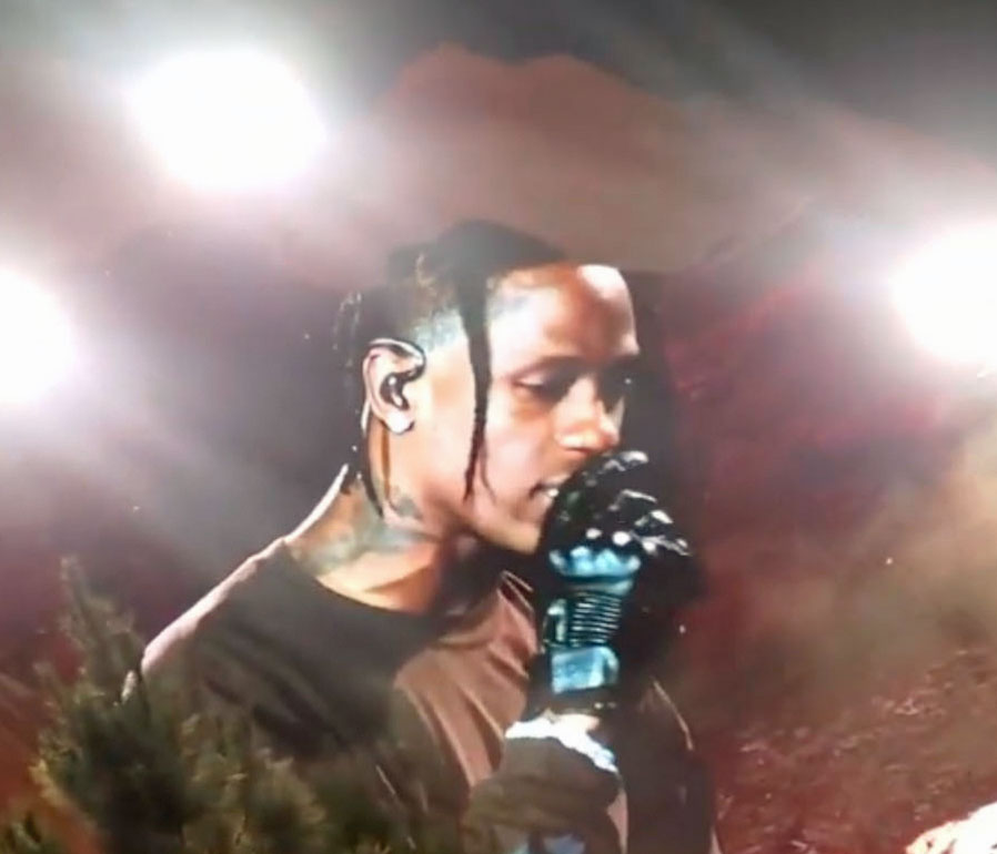 Travis Scott på Astroworld Music Festival (skjermbilde Apple Music)