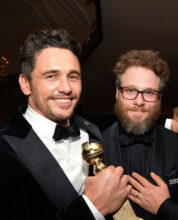 BEVERLY HILLS, CA - JANUARY 07: (L-R) Actors James Franco, Seth Rogen, and screenwriter Evan Goldberg attend the 2018 InStyle and Warner Bros. 75th Annual Golden Globe Awards Post-Party at The Beverly Hilton Hotel on January 7, 2018 in Beverly Hills, California. (Photo by Matt Winkelmeyer/Getty Images for InStyle)