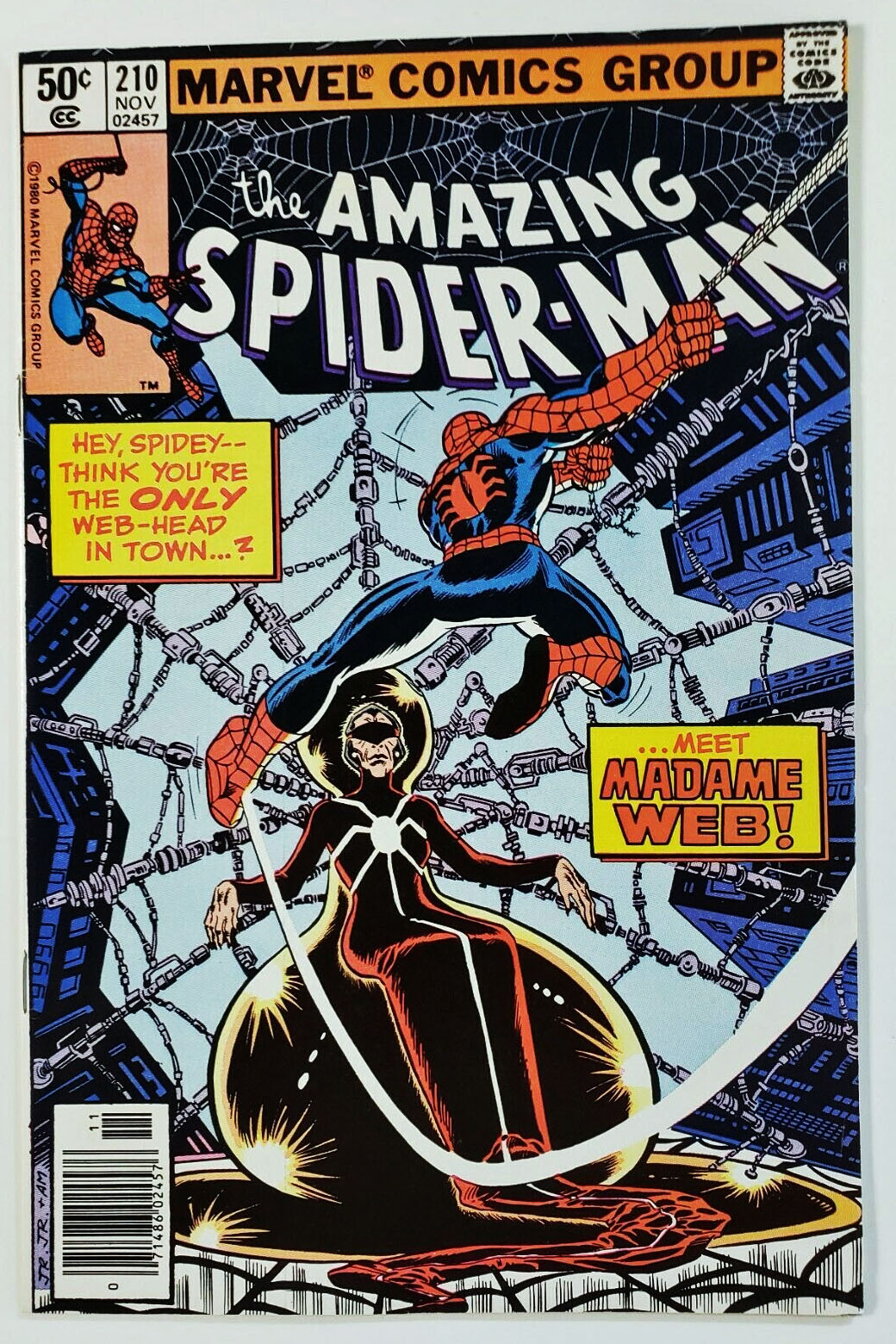 Sydney Sweeney Amazing Spider-Man 210 1980 Marvel Madame Web MCU Dakota Johnson
