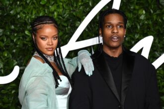 Rihanna og A$AP Rocky på The British Fashion Awards i London i desember 2019 (Jeff Spicer/BFC/Getty)