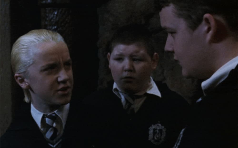 Denne scenen fra Harry Potter og mysteriekammeret var improvisert av Tom Felton