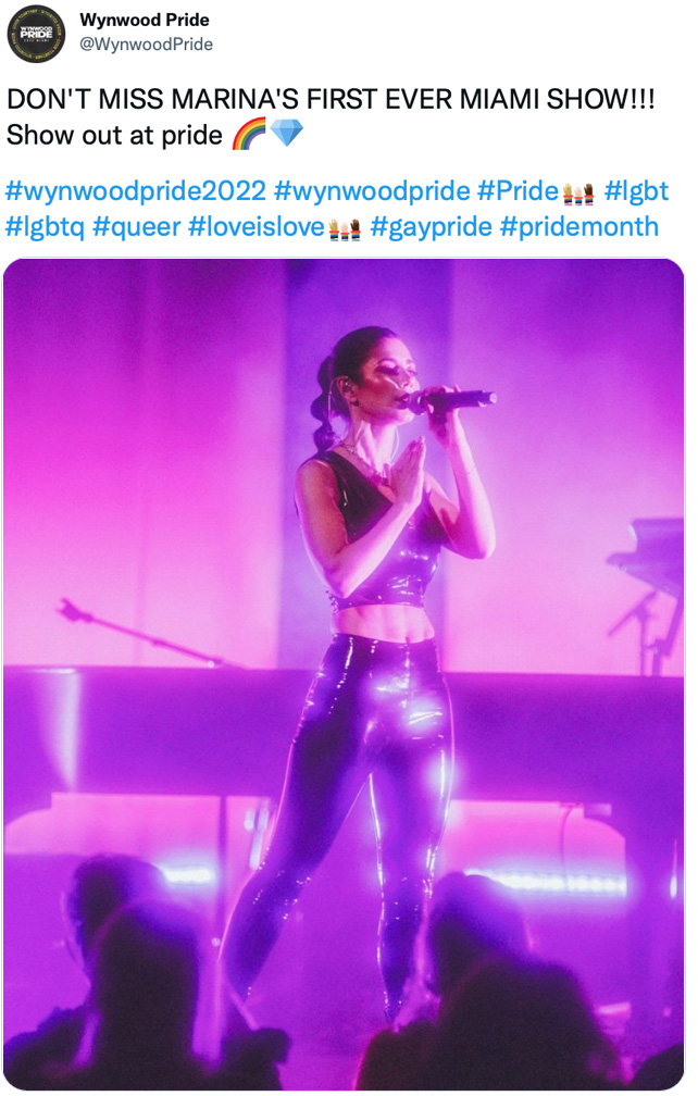 Azealia Banks Marina Diamonds rant titties marina Miami show Wynwood Pride booed