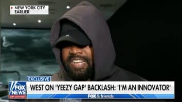 Kanye West YEEZY x GAP trash bags Fox News interview