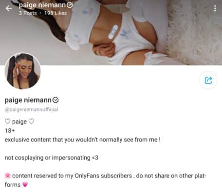 Paige Niemann er på OnlyFans, og det gjør Ariana Grande-fansen forbanna