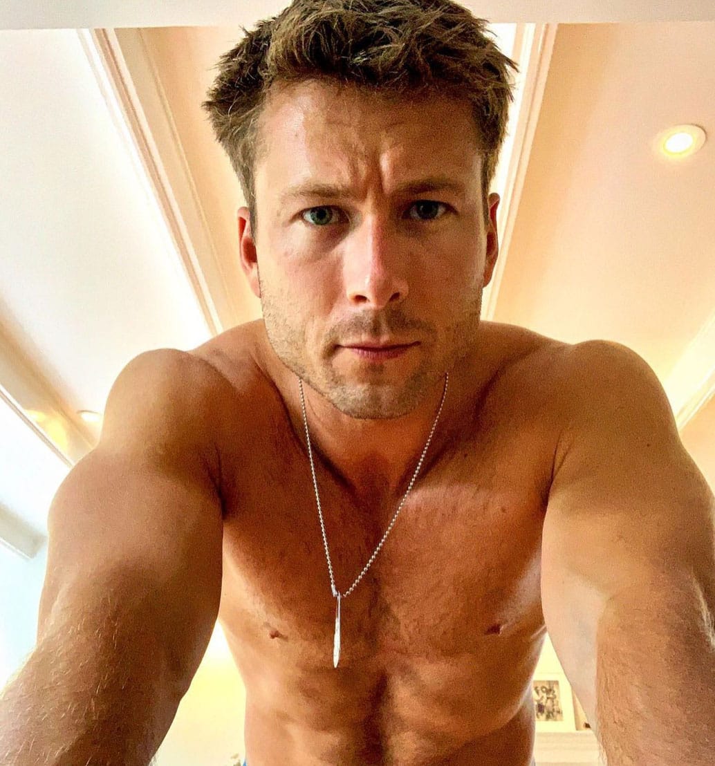 Glen Powell top gun maverick hangman shirtless Sydney Sweeney comedy Will Gluck