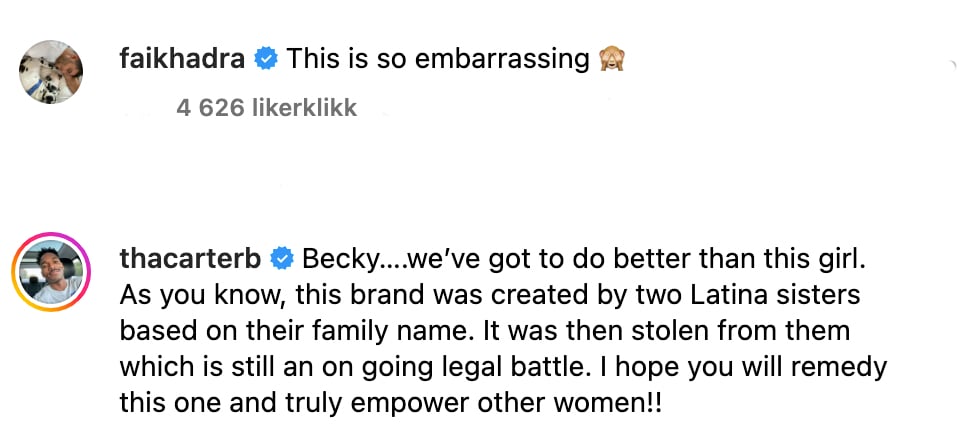 Becky G Instagram