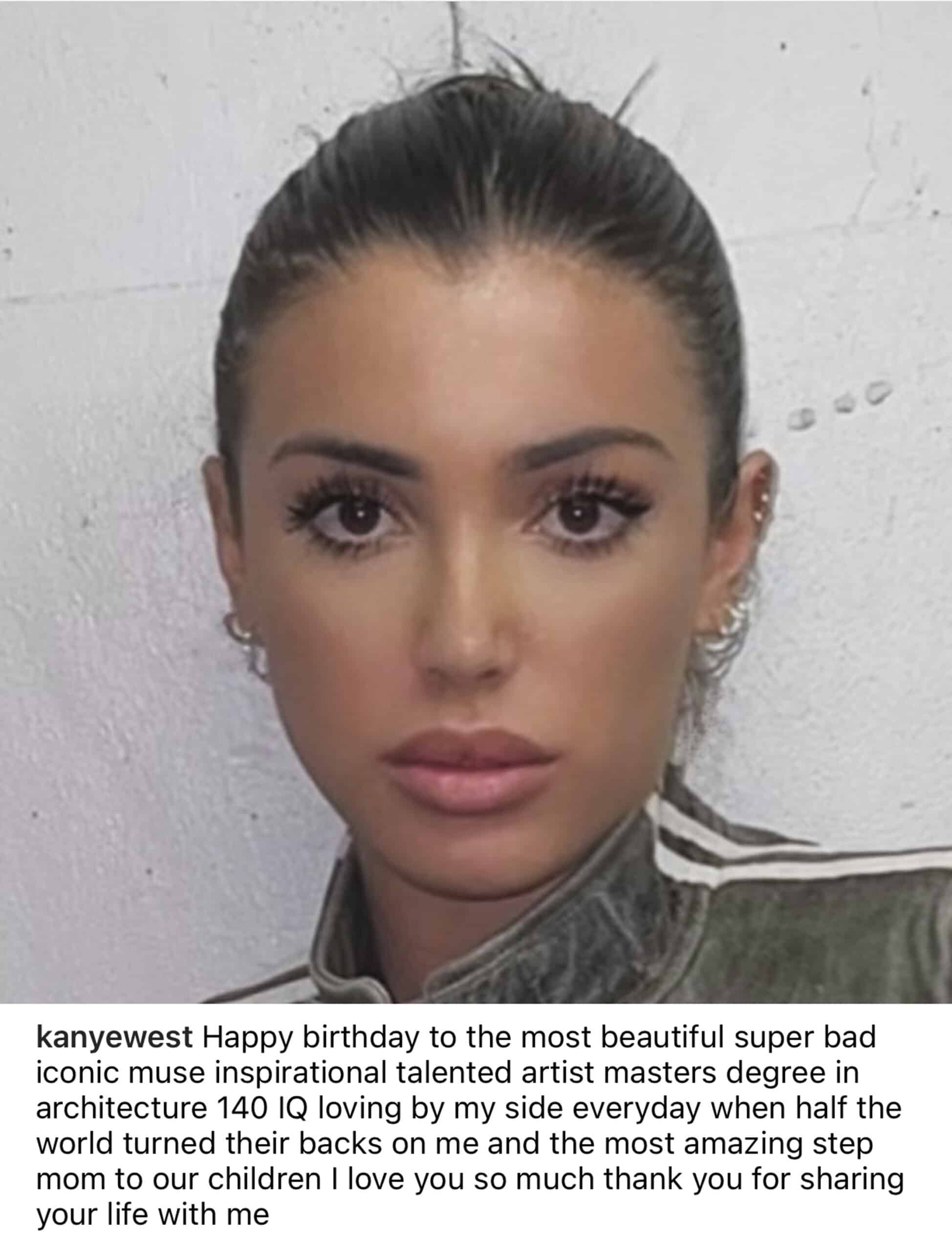 Bianca Censori instagram birthday Kanye West
