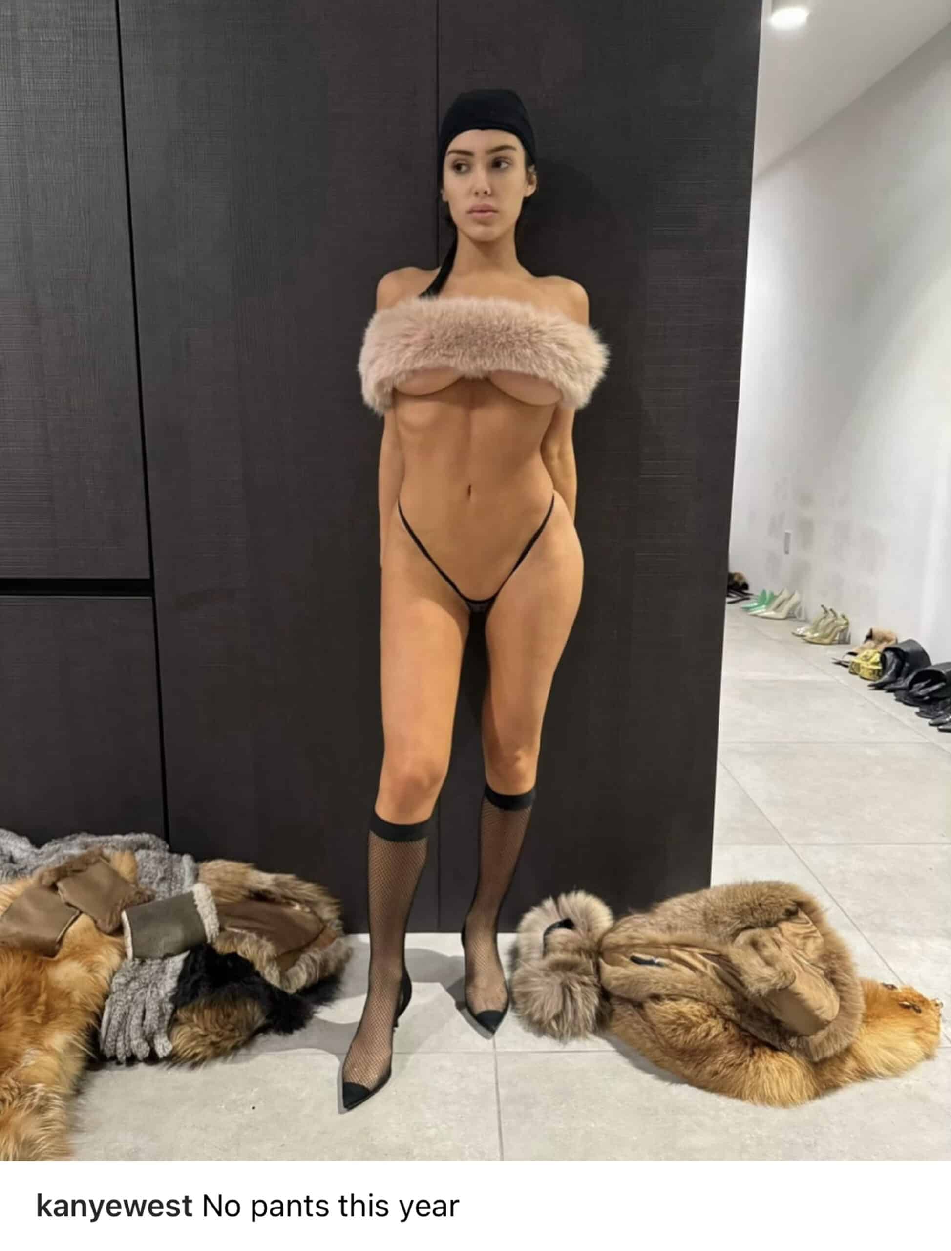 Bianca Censori not pants this year Kanye West KimKardashian