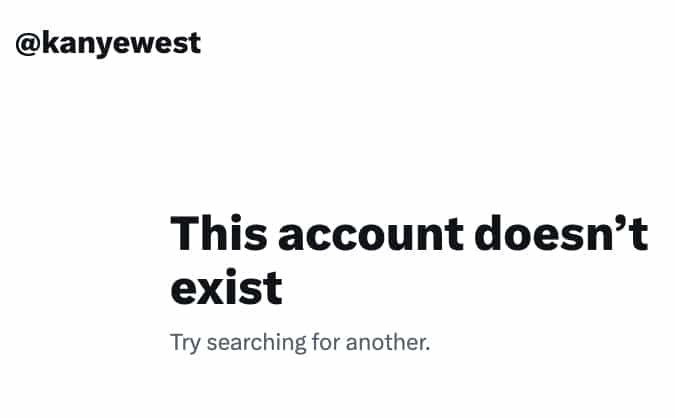 kanye west x twitter account doesnt exist yzy porn