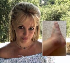 Britney Spears Chateau Mormont Paul Soliz krangel ankel skade