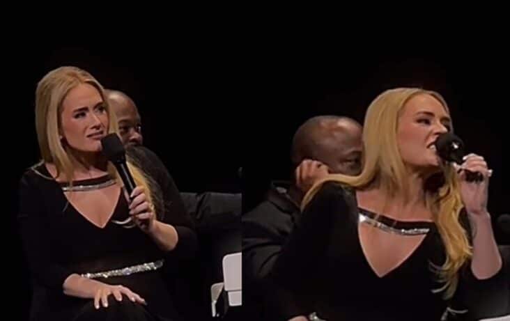 Adele pride sucks work sucks Las Vegas konsert publikum reaksjoner