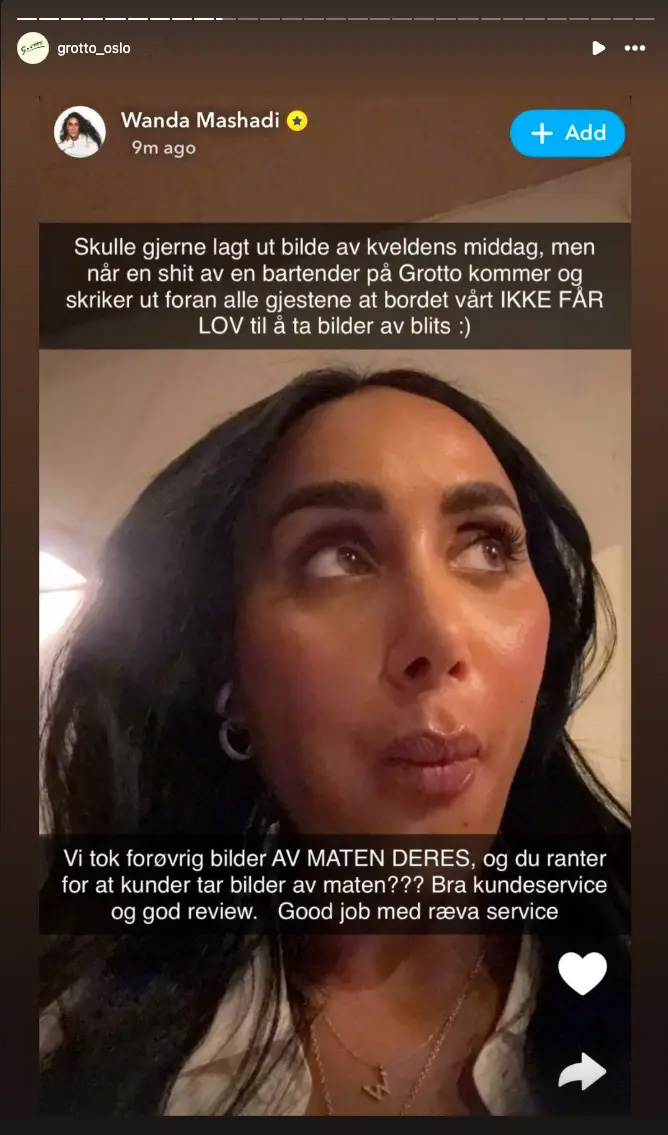 Vita Wanda Mashadi grotto instagram snapchat beef