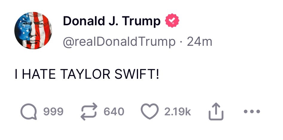 donald trump taylor swift travis kelce