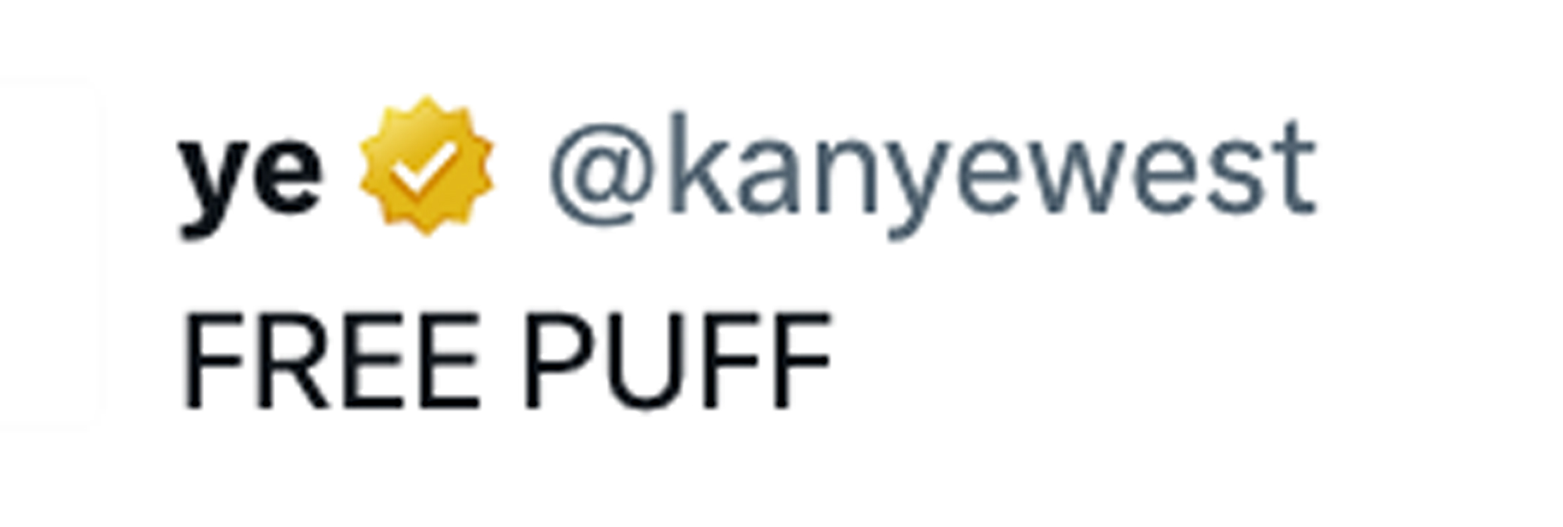 kanye west free puff twitter x tweets