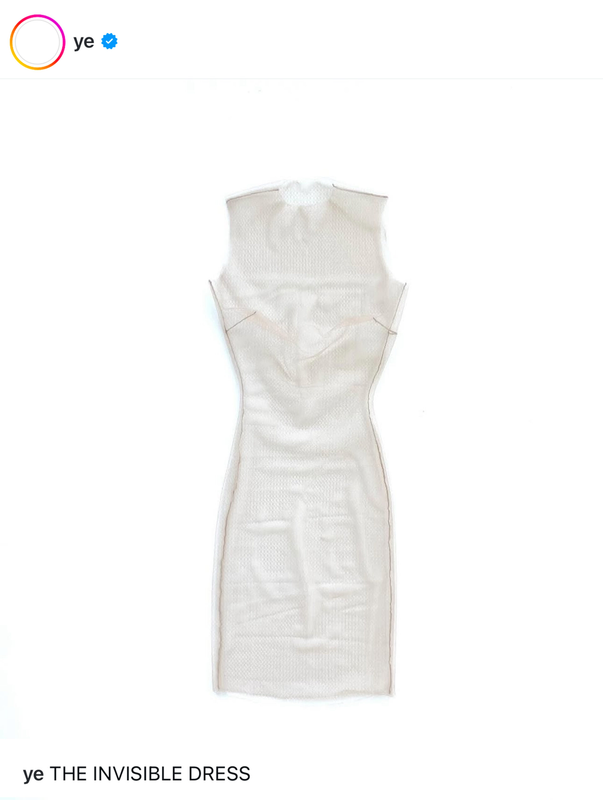 kanye west the invisible dress bianca yzy nude grammys yeezy