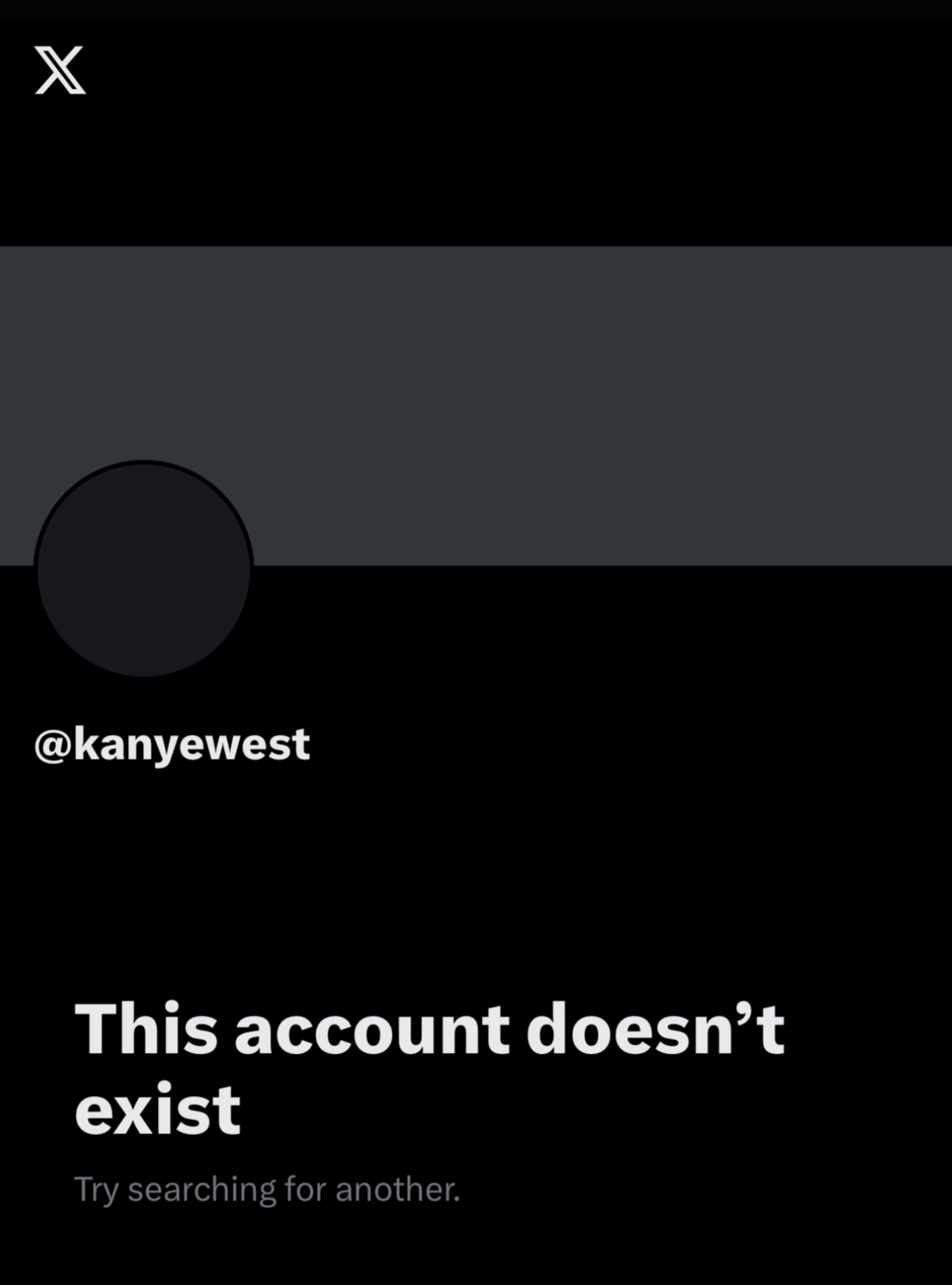 kanye west x this account doesnt exist twitter