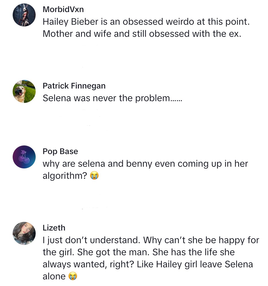 Hailey Bieber liker video som disser Selena Gomez og forloveden