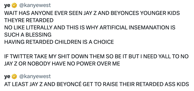kanye west ye beyonce jayz rumi son kanye west entire families twitter 2