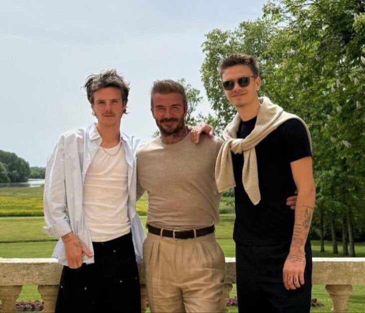 romeo beckham cruz beckham david beckham brooklyn beckham