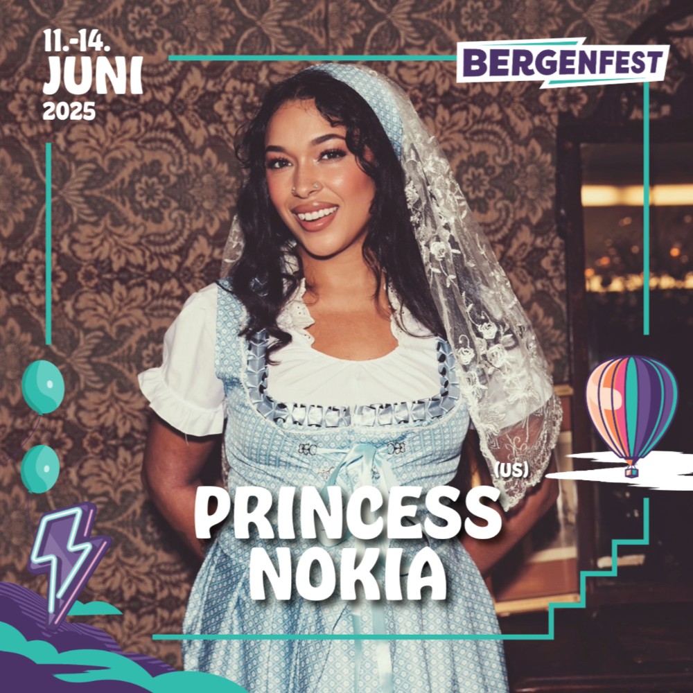 princess nokia bergenfest 2025 14 juni weekendpass
