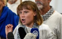 greta thunberg gaza israel athen