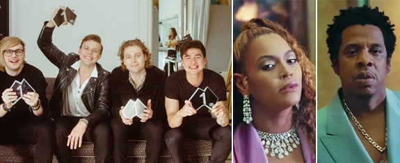 5SOS TOPPER THE CARTERS (CAPITOL/UNIVERSAL, PARKWOOD/S.C./ROC NATION/COLUMBIA/SONY)